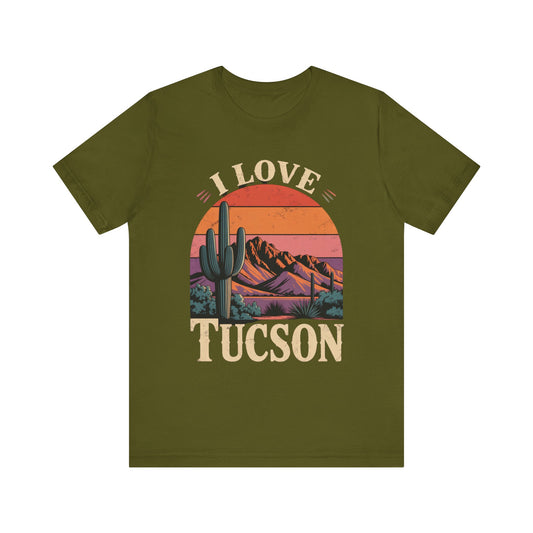 Unisex Jersey Short Sleeve Tee - I Love Tucson